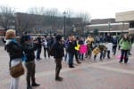 About 40 VCU students and Richmond residents gathered outside of the University Student Commons on Tuesday at the third annual Equal Rights Rally, organized by the VCU Young Democrats.
